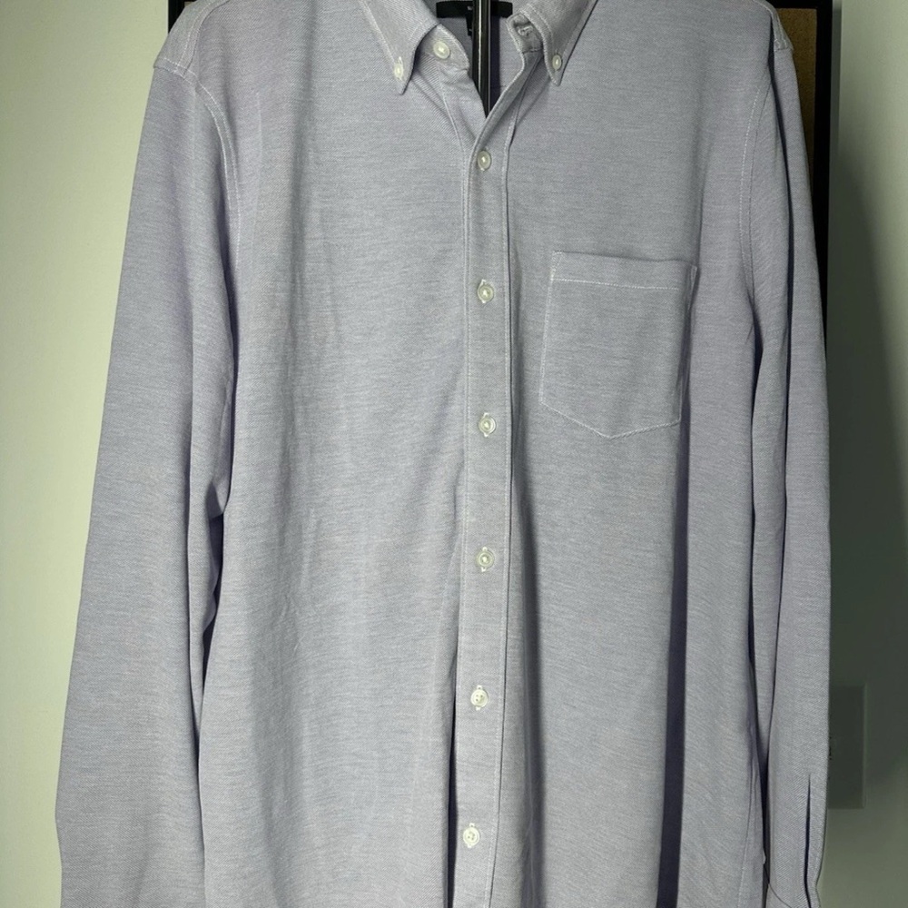 NWOT Men’s Bonobos LILAC Slim Fit Button Down Size L